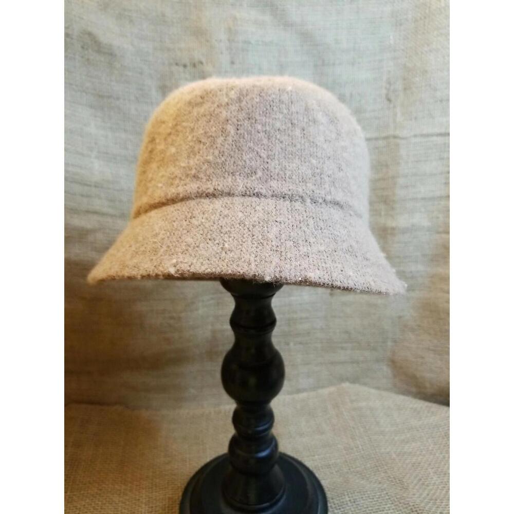 August Hat Company Women's Wool Blend Light Brown Hat Winter GUC